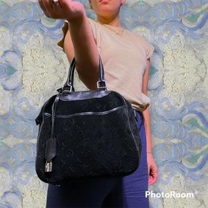 RELIST - Louis Vuitton Deauville Bag Limited Edition Monogram Tuffetage